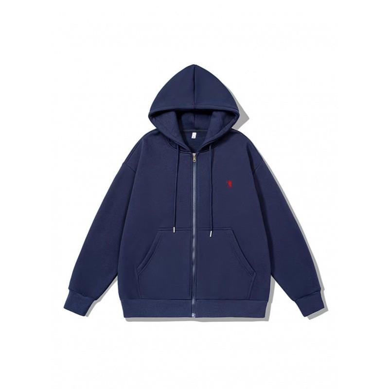 Unisex lielizmēra ar rāvējslēdzēju pelēkā krāsā