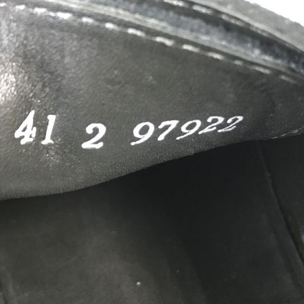 Made In France KENZO Suede Plain Toe Leather Dress Shoes Men’s 41 25.5-26.0 Black Vintage