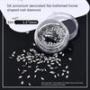 50Pcs Flatback Nail Rhinestones Mini Diamond Nail Charms 3D Crystal Gems Jewelry DIY Manicure Nail Decoration Part