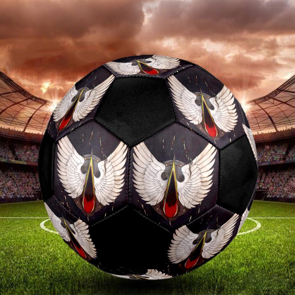 Blood Angels Cool Indoor Soccer Ball Colorful Machine Stitched PVC Size 5 Team Training Competition Ready Durable High-Bounce Cool Sports Gift