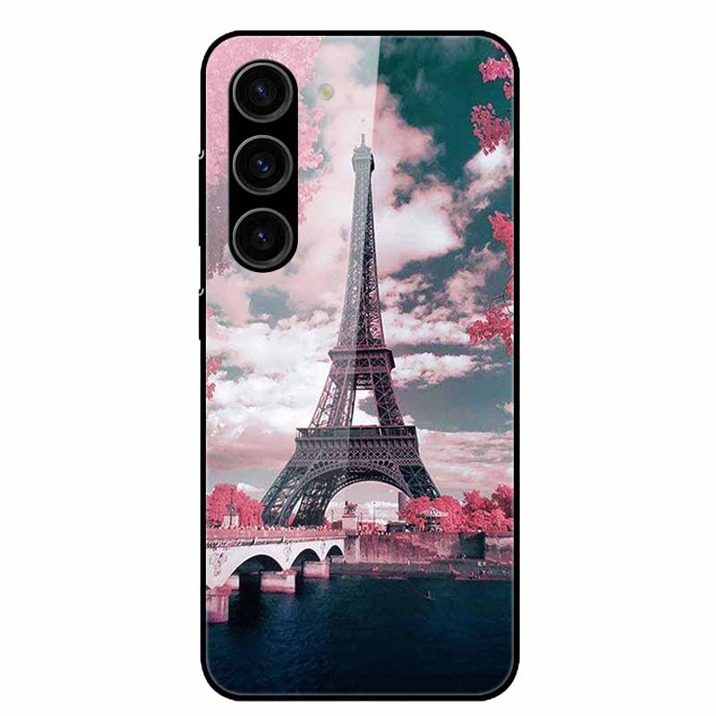 For Samsung Galaxy S25 Plus Case Tempered Glass Hard Phone Cover for Samsung S25 Ultra 5G Back Cases for GalaxyS25 S 25 S25Plus