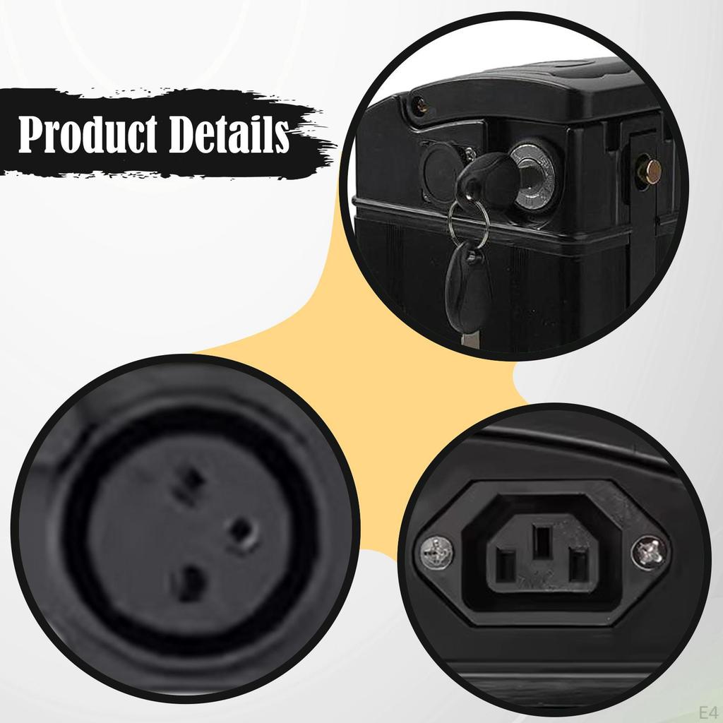Electric Bike Battery Box 48V Replaces Easy Installation Large Capacity Holder Case Housing