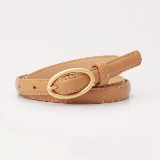 

Женский ремень Yousheng с металлической овальной пряжкой, декором и несколькими отверстиями, регулируемой длиной, пояс из искусственной кожи, аксессуар для рубашки и свитера арбуз красный