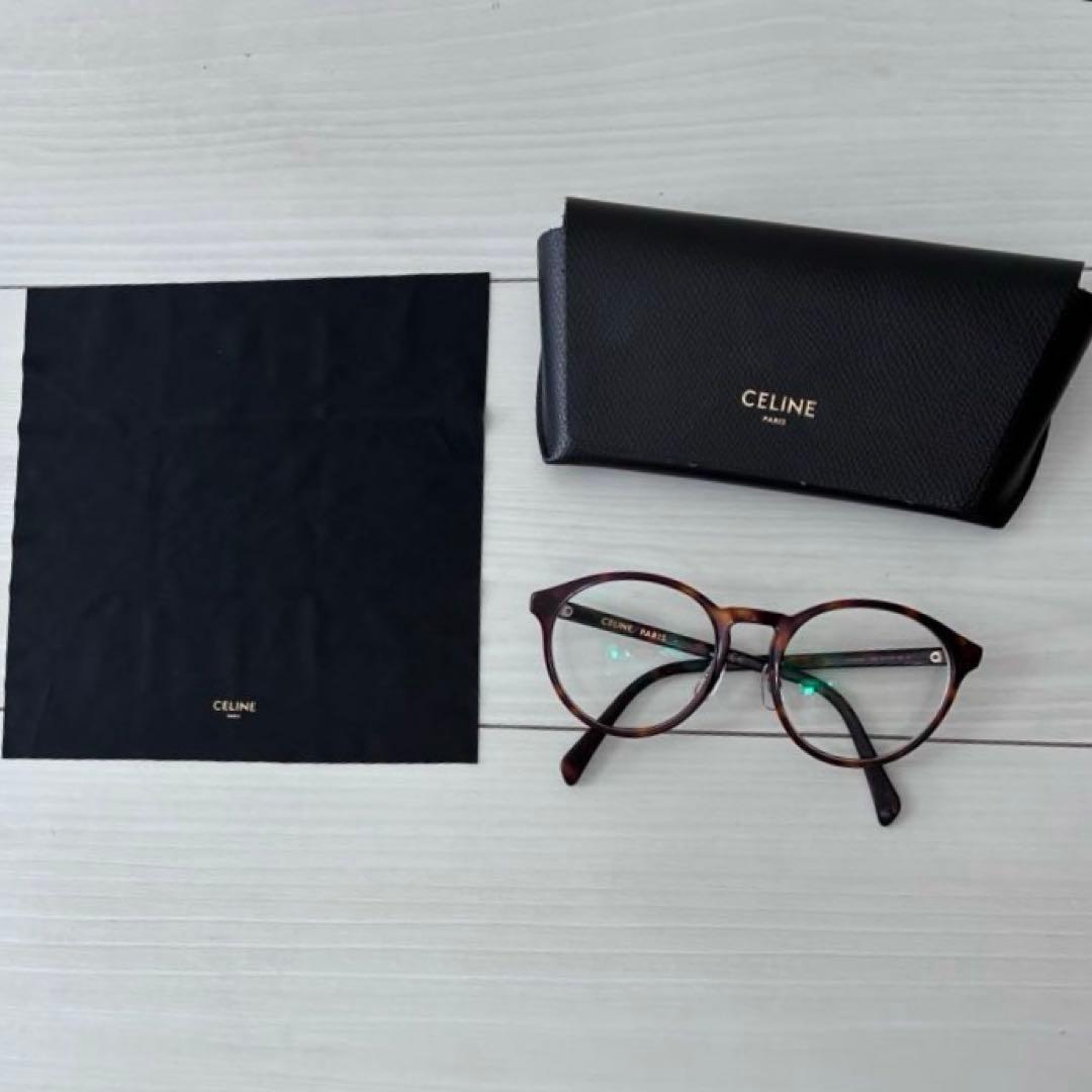 Used CELINE Brown Glasses (with case and cloth)