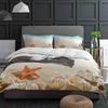 Ocean Beach Starfish Shell Duvet Cover With Pillow Case Custom 3pcs Bedding Set Quilt Cover Double Bed Home Textile