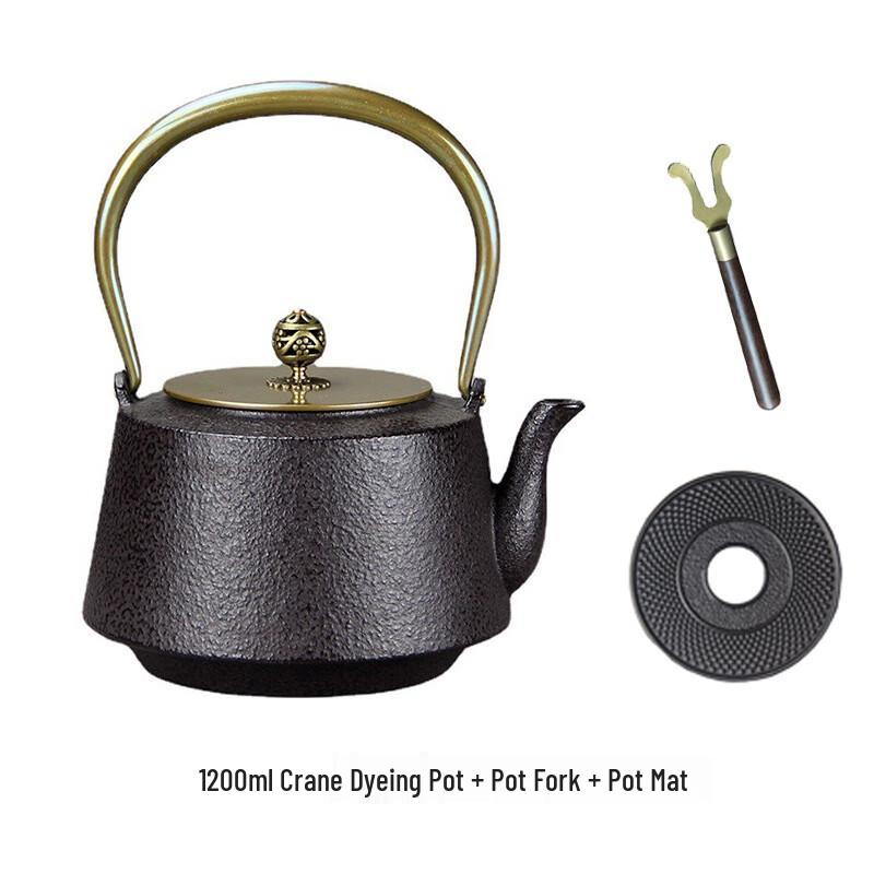ZISIZ Cast Iron Tea Kettle Set