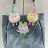 Fluffy Pompon Doll Keychain – Cute Backpack Pendant for Girls