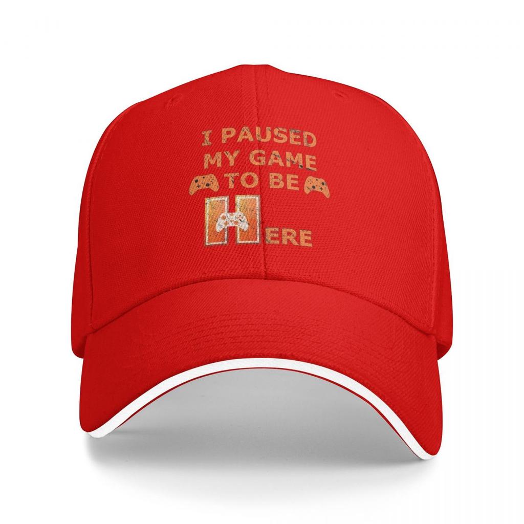 Unisex Baseball Hats I Paused My Game To Be Here Game Controller Streetwear Summer Sports Baseball Caps Cap Casquette Hats