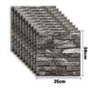 10pcs Self Adhesive Decor 3D Foam Wall Stickers Pane Room Waterproof Peel and Stick Brick Wallpaper for Interior Decoration