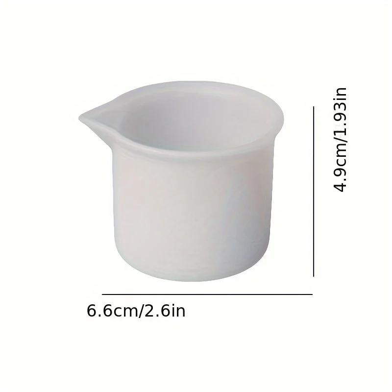 Silicone Measuring Cup Tool Circular Silicone Mold Transparent Gradient Epoxy Split Cup DIY for Resin Mold Art Accessories