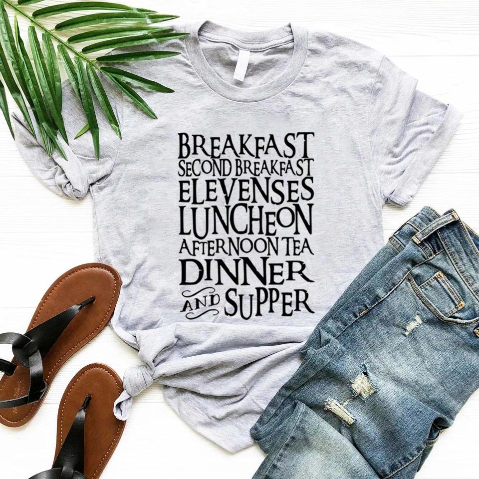 Second Breakfast Shirts Rings of Movie Power T-Shirt Men Women Short Sleeve T-shirts Book Lover Gift Vintage Graphic T Shirts