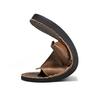 Summer Men's Leather Slippers Casual Beach Sandals Comfortable Non-Slip Mules Sandals for Men