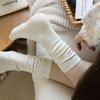 Heel Label Knitted Socks Mid-tube Warm Socks Fashion Middle Tube Socks  Autumn