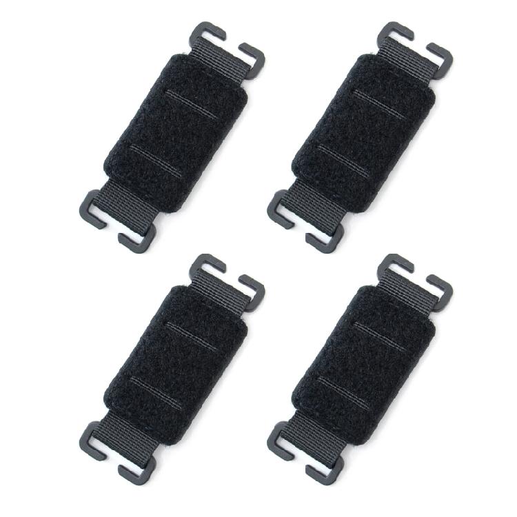 4Pcs Tactically Patches Panel Strips Attachment Identity Patches Badge Pad Adapter Convenient Patches Badge Pad Adapter S