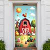 Farm Animal Banner Cute Animal Figures Farm Background Farmyard Background Colorful Farm  Barnyard Backdrop For Kids