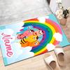 Custom BichiKIDS Mat Personalized Name, Polyester Washable Indoor Entryway Rug, Gift for Christmas, Easter, Thanksgiving Day