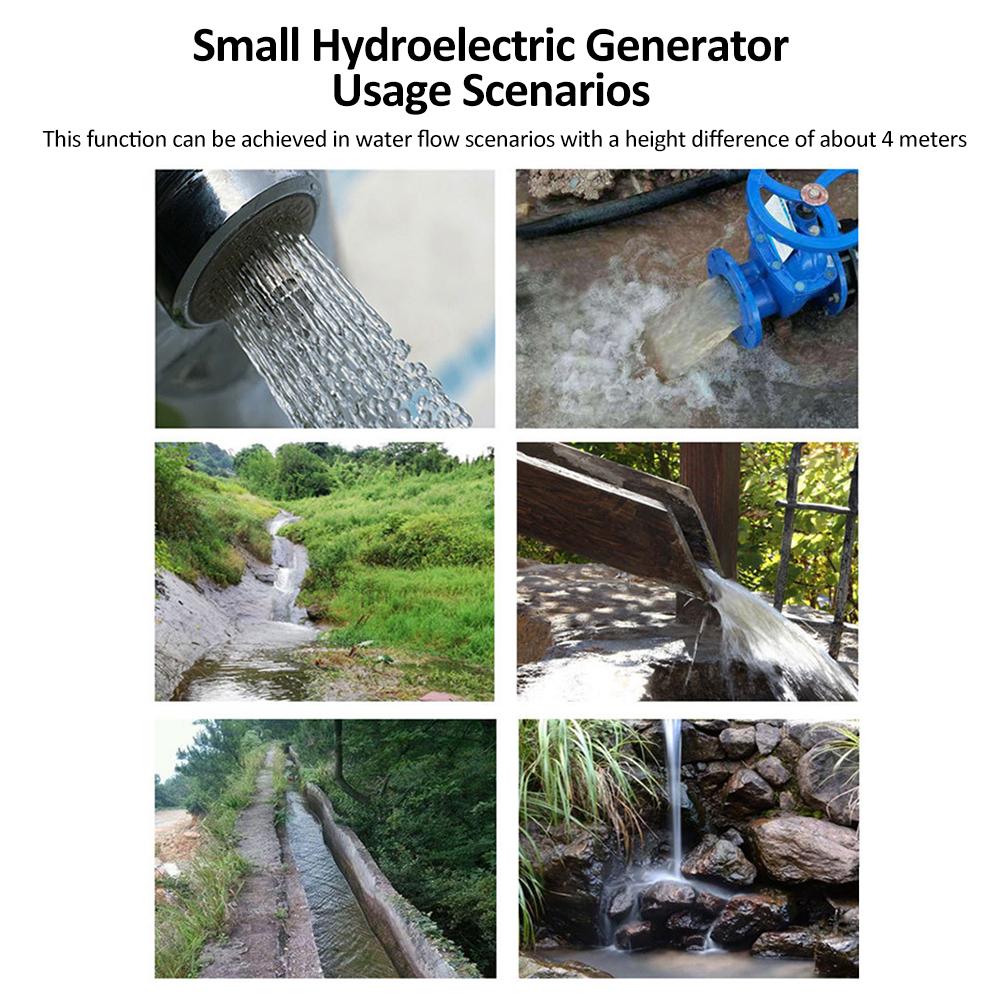 DC18V 2A 36W Small Hydroelectric Generator Water Turbine Generator Brushless DC AC Hydraulic Pump Generator High Power