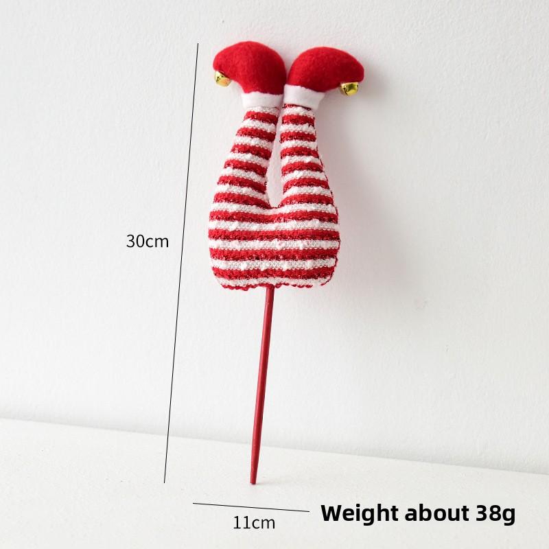 Christmas Decoration Elf Hat Cuttings Decoration Christmas Tree Christmas Elf Stick Christmas Gift