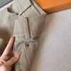 Khaki High-waist Slim Hip-covering Denim Shorts for Hot Girls Summer New Lazy Straight Casual Wide-leg Pants