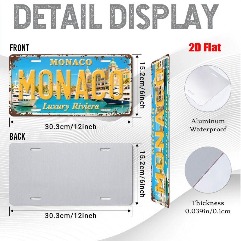 Urban City Theme Metal Tin Sign for Bar Garage Interior