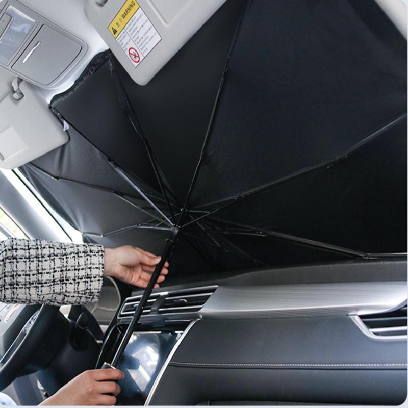 Car Windshield Sunshade - Titanium Silver Heat Insulation Visor