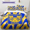 Tigres UANL Muster Bettwäsche-Set Bettbezug Kissenbezug Heimdekoration Geschenk (1 Bettbezug + 2 Kissenbezüge, ohne Füllung)