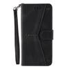 Étui portefeuille pour Samsung Galaxy A37 (5G) - Coque rabat - Cuir synthétique - Support intégré - 3 fentes cartes - Noir