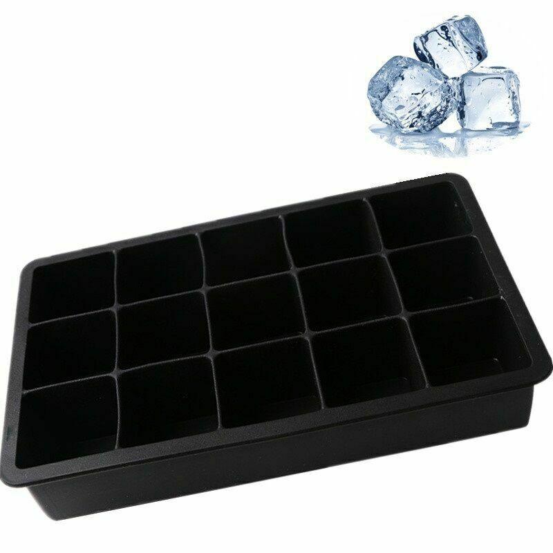 Silicone Ice Cube Maker Form for Ice Candy Cake Pudding Chocolate Molds Easy-Release Square Shape Ice Cube Trays Molds
