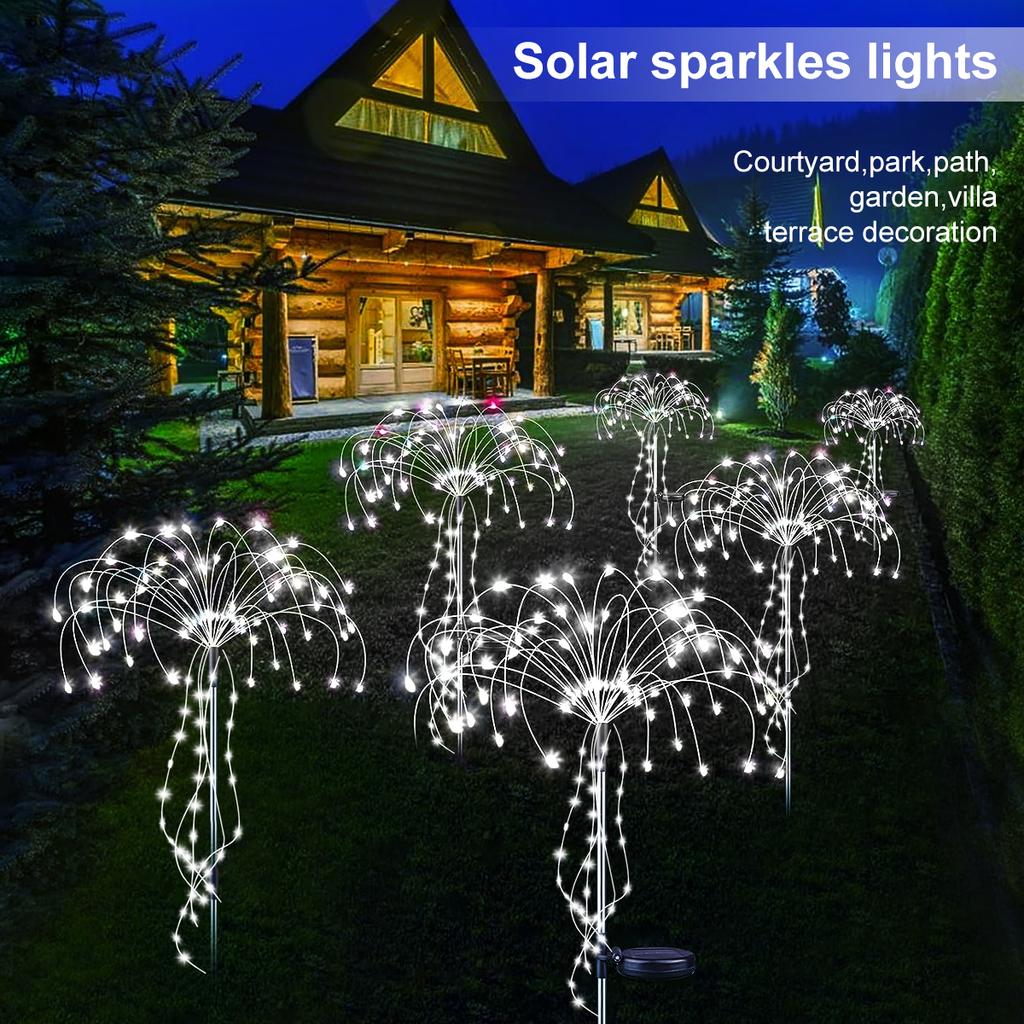 Solar Firework Light,Firefly Light,Solar Jellyfish Light Lawn 8Mode For Garden Patio Walkway Pathway Party Wedding Decor