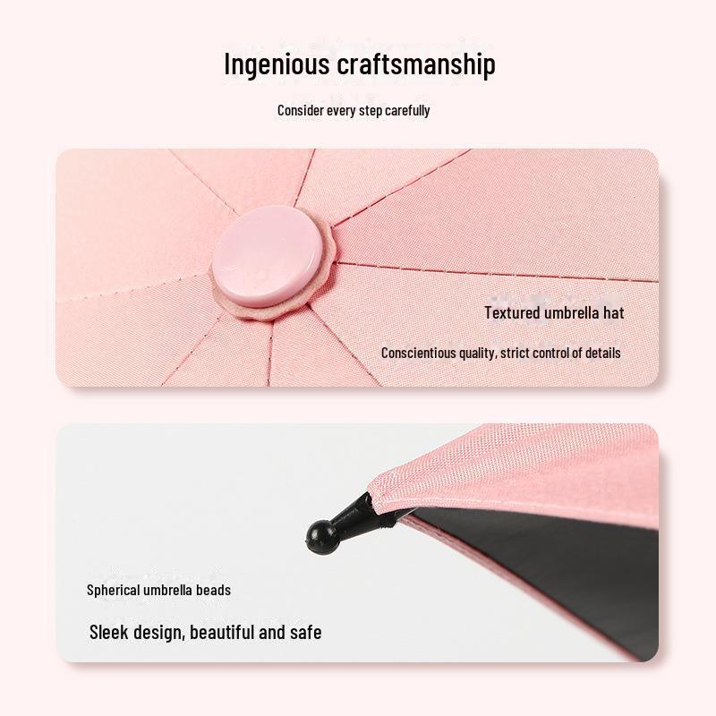 Verlaufsfarbener Doppelfunktionsschirm für Sonnen- und Regenschutz