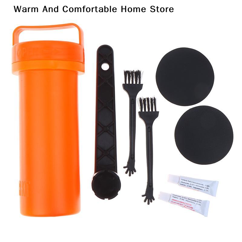 Aufblasbares SUP-Paddleboard Reparaturset PVC-Flicken und Starker Kleber Schraubenschlüssel für Outdoor-Wassersport Rettung Wartung