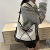 Large Capacity Canvas Bag for Women's Autumn New One Shoulder Crossbody Bag Simple Casual Commuting Tote Bag