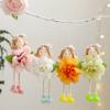 Artistic Girl Doll Hangings With Flower Exquisite Girl Doll Embellishment With Flower Accent For Fashionable Display
