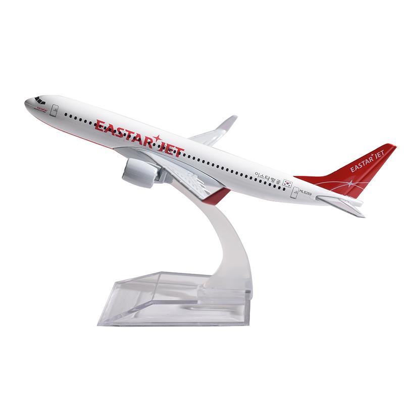 Jason Tutu 16cm Korea Eastarjet Model Airplane Diecast Metal 1/400 Scale Planes