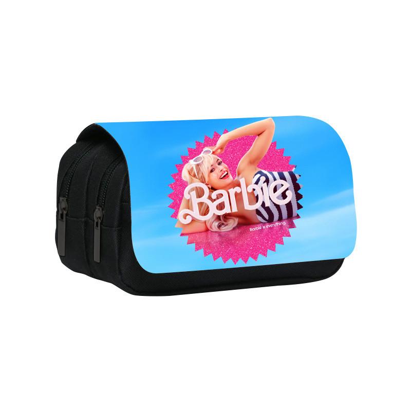 Barbie Princess Double Layer Pencil Case With Large Capacity For Kids School Supplies