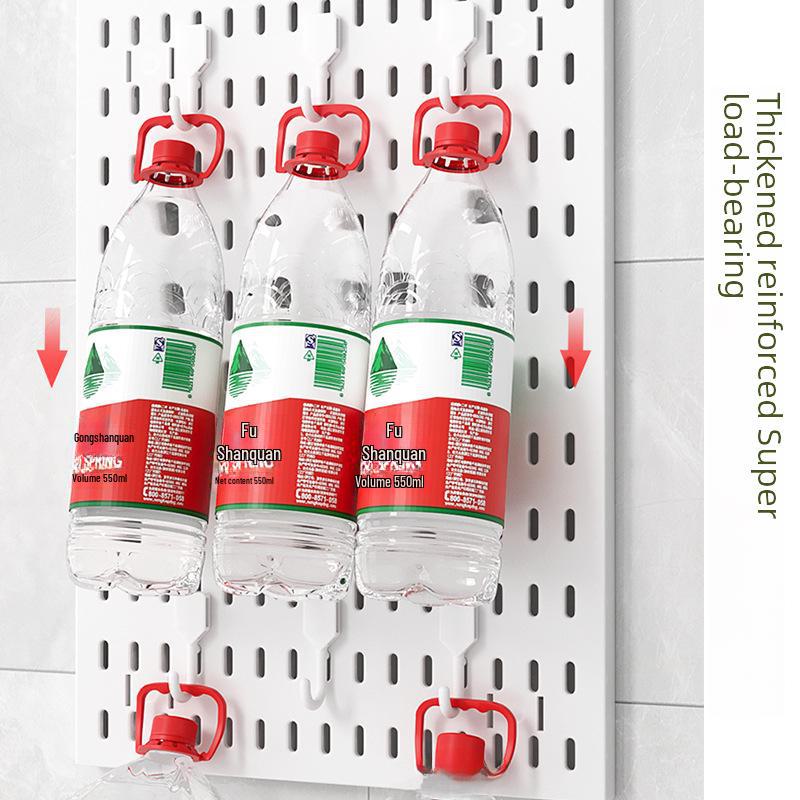 Punch-Free Perforated Board Rack with Accessories for Kitchen and Bedroom