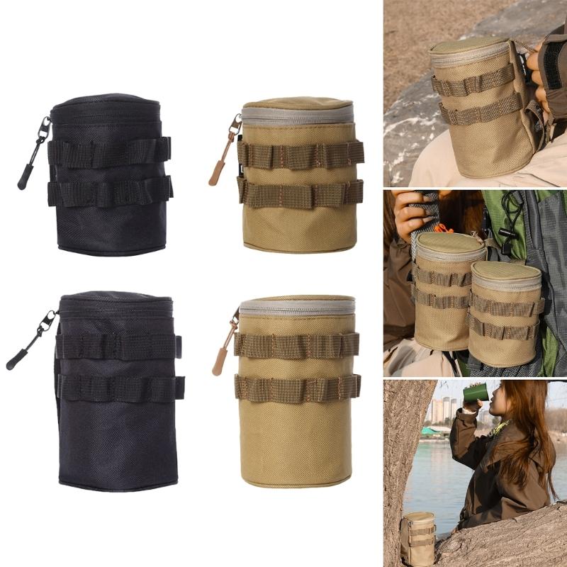 Outdoor Beers Cup Storage Bag Tactically Water Bottle Pouches Cart Cup Holder Kettles Carriers Bag Sundries Pouches