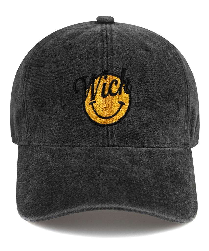 Wig Smile Stonewashed Ball Cap - Charcoal