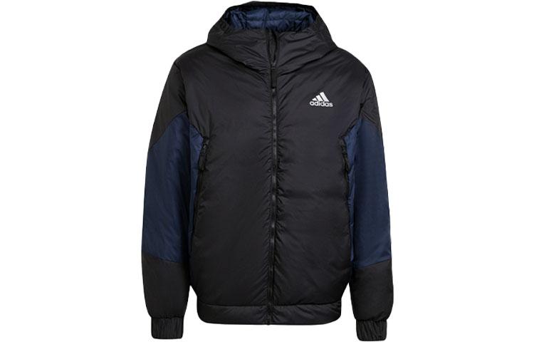 Adidas Down Jackets Men s Navy Blue Hooded Moderate GV5353 XS