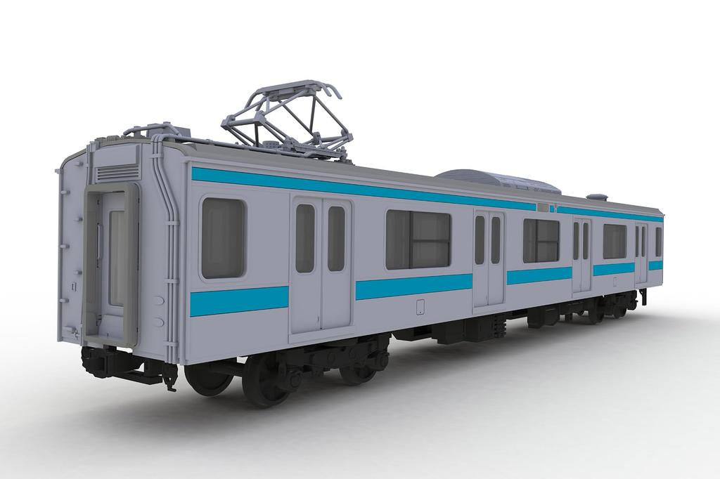 PLUM JR East 209 Series DC Train Type Keihin Tohoku Color Moha 208 Display Model Unpainted Plastic Kit PP178 Plakit-Extra 1/80 209/Moha
