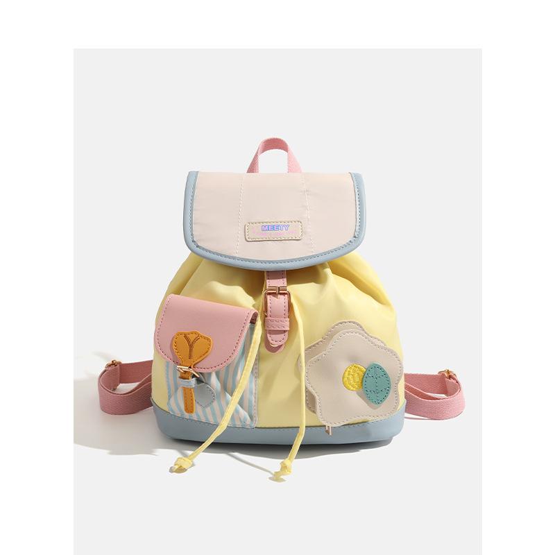 

Мини-рюкзак, милый контрастный цвет для нового студента, для поездок на работу, маленький школьный рюкзак. жёлтый