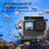 GoPro13 Wasserdichtes Gehäuse Kompatibel mit GoPro12/11/10/9 - Tauchkamera Schutzhülle und Zubehör.