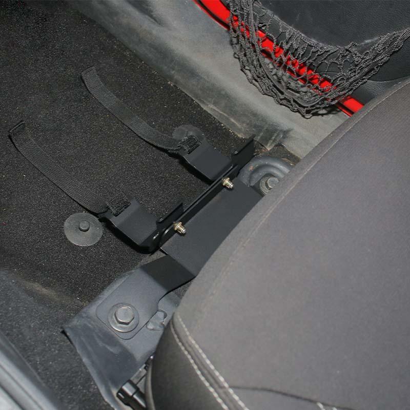 Car Metal Under Front Seat Fire Extinguisher Bracket Rack For Jeep Wrangler JK 2007-2017 Interior Accessories