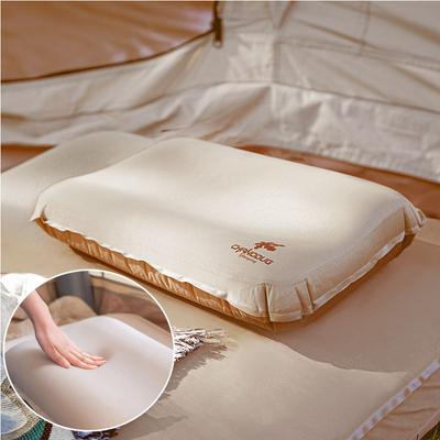 3D-Komfortables, leises Schaumstoffkissen für den Außenbereich, Camping, Reisen, tragbar, einfache Lagerung, aufblasbares Kissen, Camp-Ausrüstung