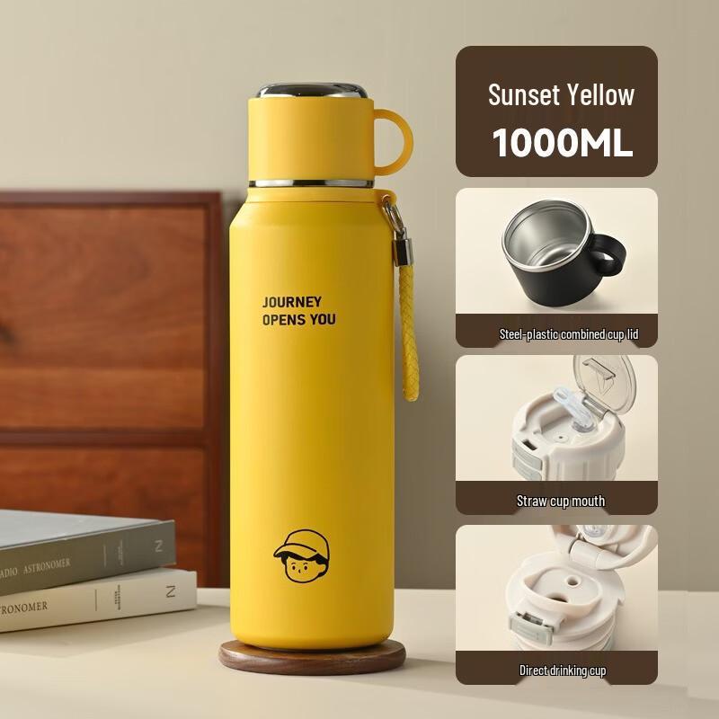 Shangqi 316 Stainless Steel Insulated Water Bottle with Tea Lid