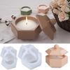 Hexagonal Storage Container Moulds Silicone Material DIY Candle Cup Moulds