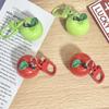 Cute  Simulated 3D Fruits Keychain Cartoon Headphone Case Pendant Creative Kawaii Backpack Decoration Accessories Gifts