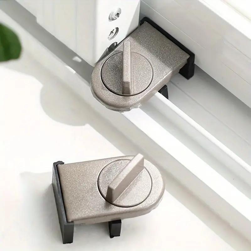 Aluminum Alloy Sliding Window Safety Lock Adjustable Anti-Theft Lock Door Stopper Child Security Lock for Home and Office