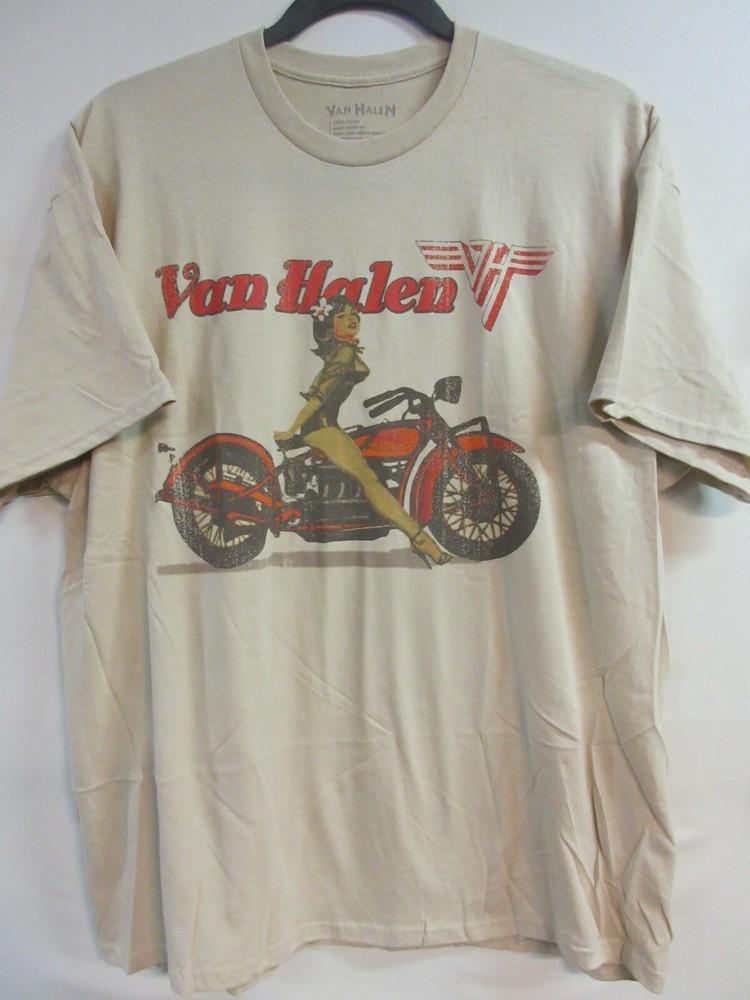 

VAN HALEN ОФІЦІЙНА ЗІСТАРЕНА ПІНАП-ДІВЧИНА ГУРТ КОНЦЕРТ МУЗИКА 2XL / XXL Унісекс Футболка L