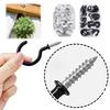 70pcs Anti-Rust Open Type Screw Eye Ring Hook Premium Metal Hardware Set Combination Kit  Kitchen